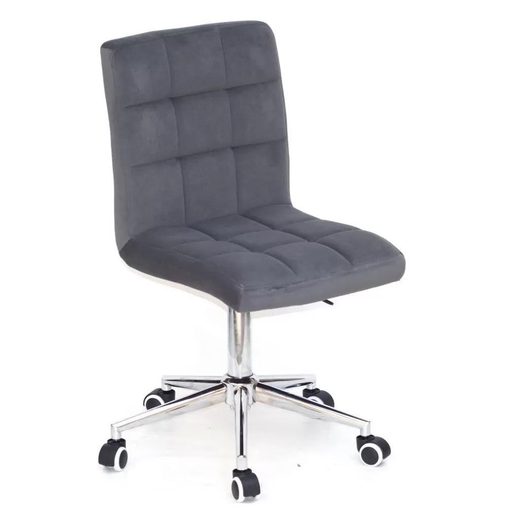 Стул TOWER OFFICE CROSS бархат Серый (133639)