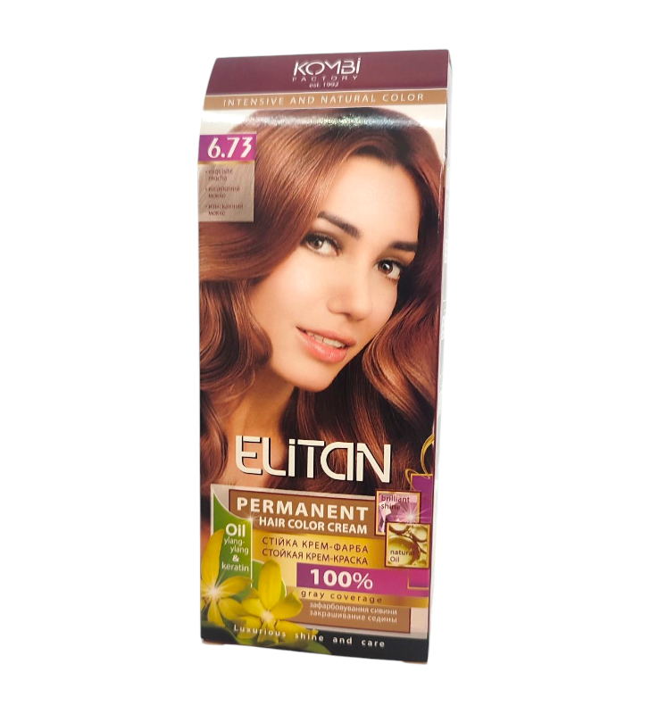 Крем-фарба стійка ELITAN Intensive 6.73 Вишуканий моко