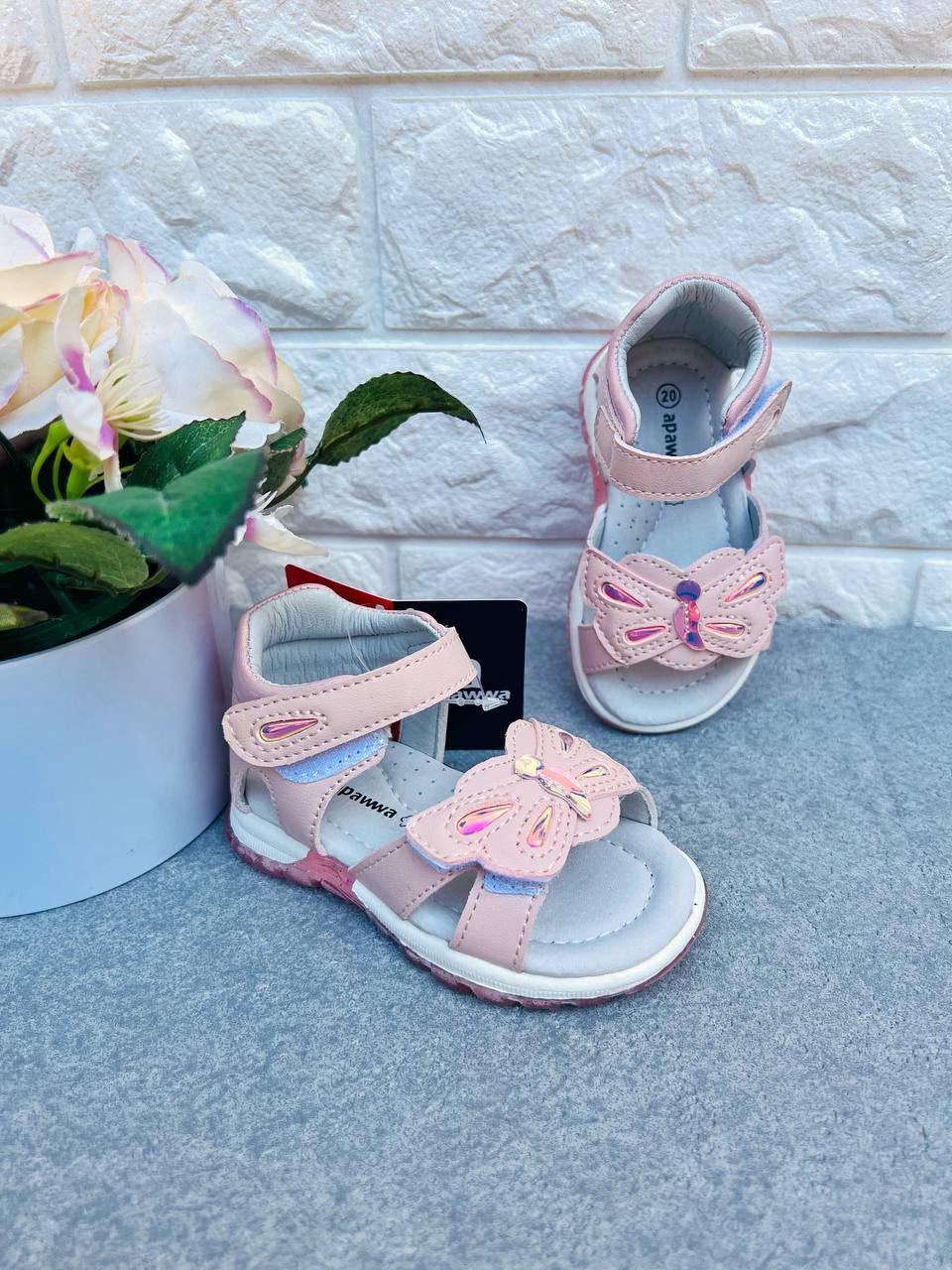 Босоножки для девочки Apawwa 1733 р. 22 13,8 см Розовый