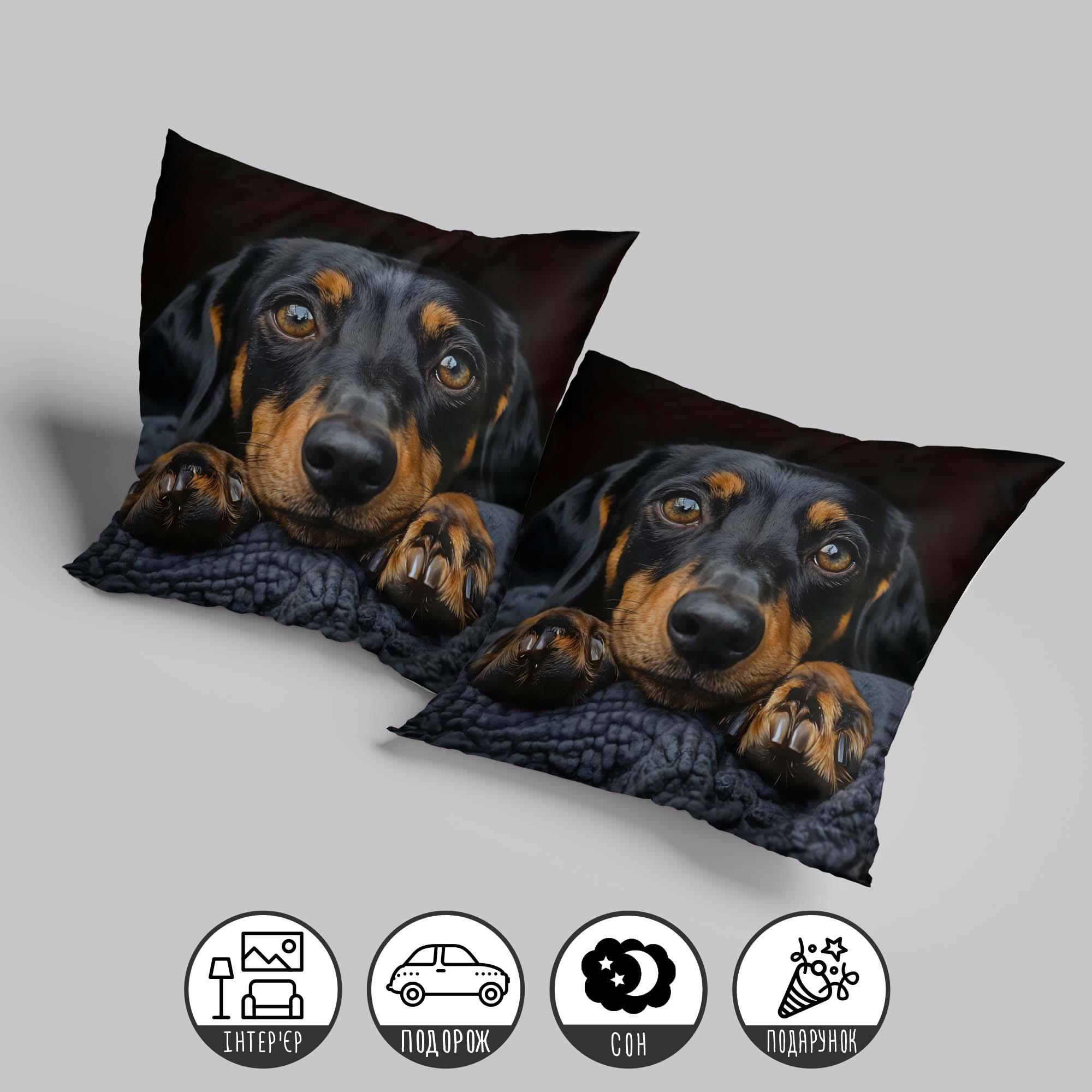 Подушка плюшевая "Ледяной взгляд" 45х45 см (1311145UA) - фото 2 Подушка плюшевая "Ледяной взгляд" 45х45 см (1311145UA) - фото 2