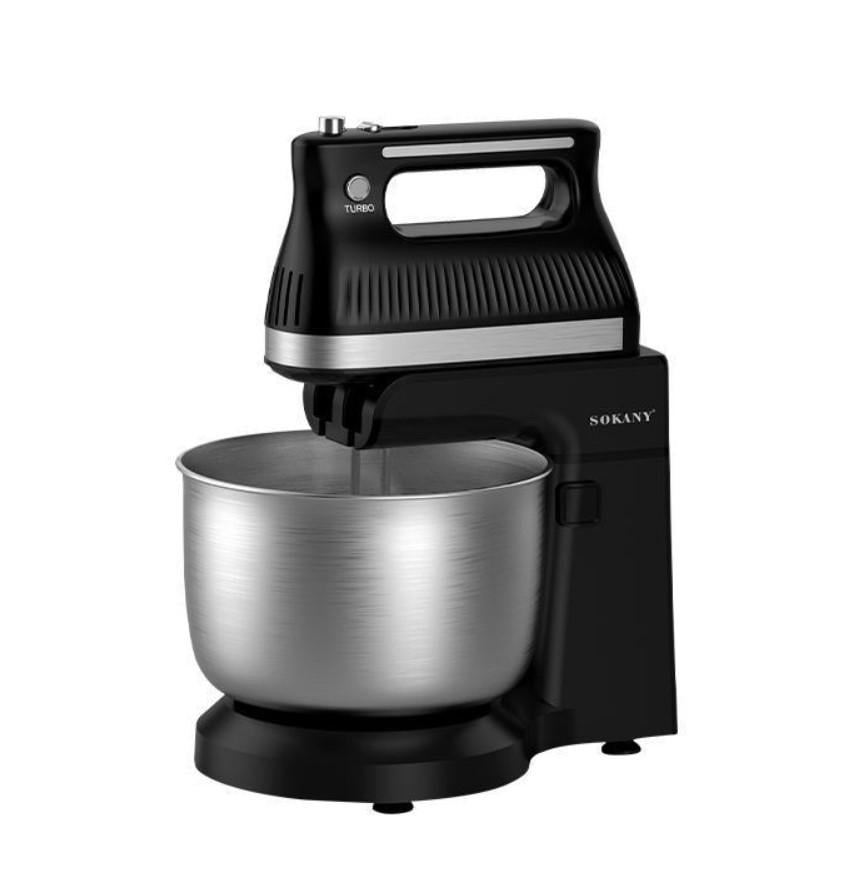 Миксер кухонный SK-6663 с металлической чашей 4 л с подставкой 5000 Вт (Mksr-19)