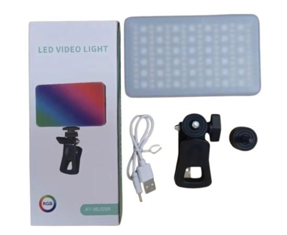 Лампа світлодіодна акумуляторна RGB прямокутна 12,5х7,3 см на прищіпці підсвічування (548) - фото 5