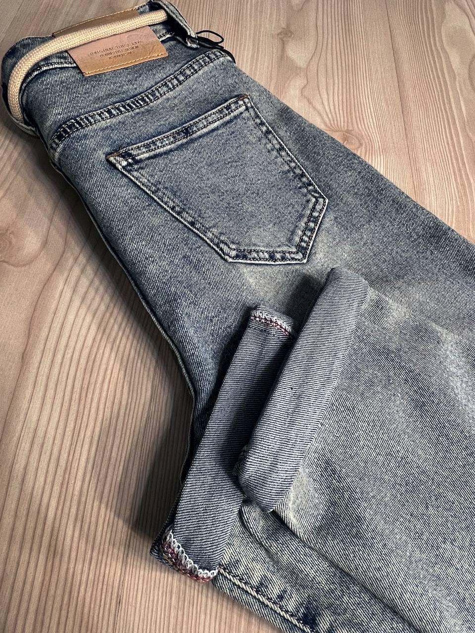 Джинси жіночі Dicesil 9157 Mom jeans comfort висока талія стрейчеві ремінь мотузка р. 25 Світло-блакитний (3830) - фото 8