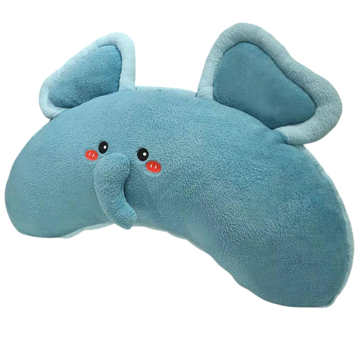 М'яка іграшка подушка-обіймашка Слоненя з хоботом 105 см Блакитний (0865)