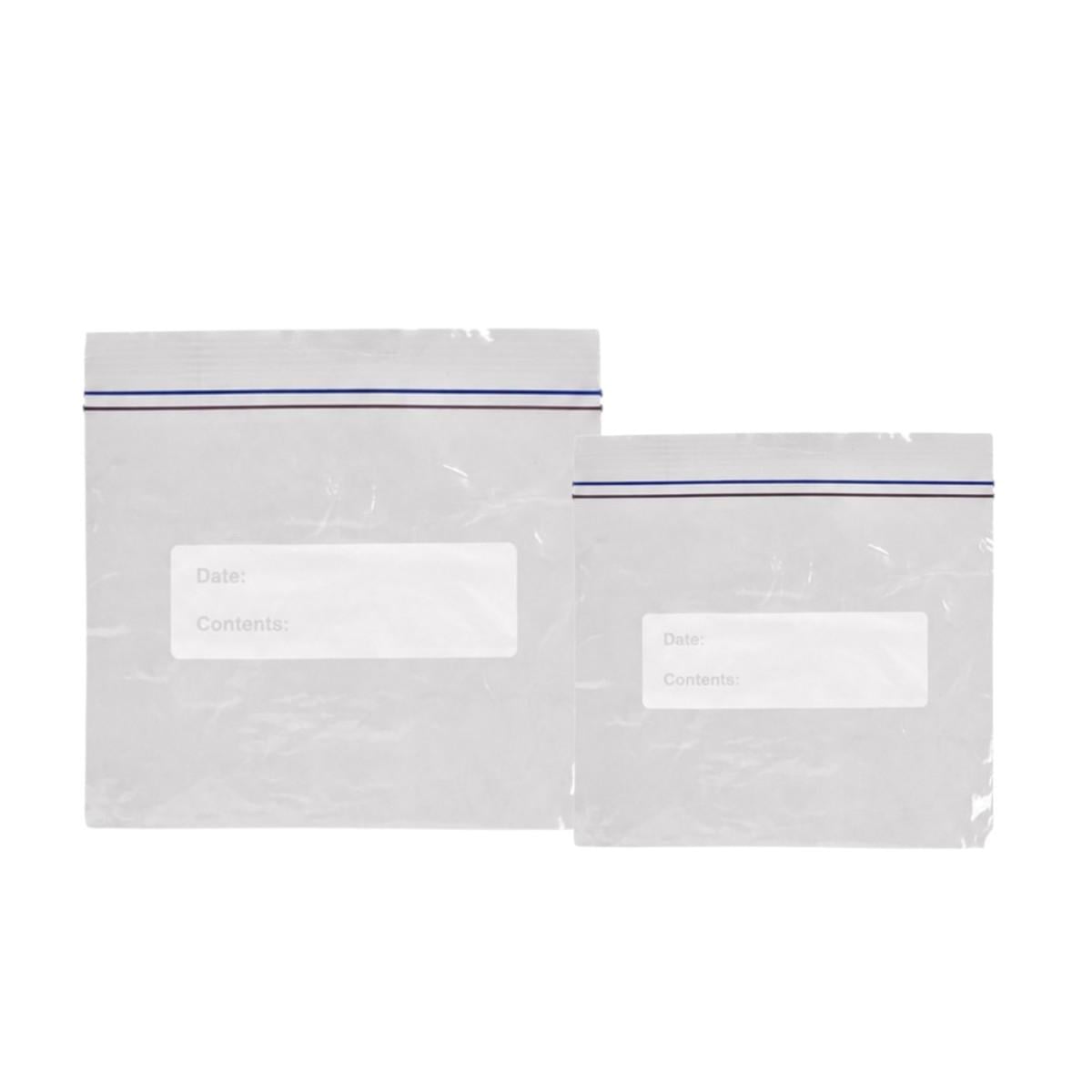 Набор пакетов с замком Zip-Lock Zipper Bag для хранения продуктов 50 шт. 16х15 см/20х18 см