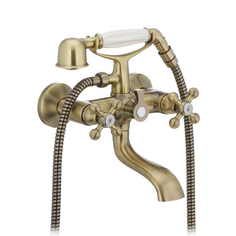 Змішувач для ванної IBERGRIF Lucca IB0057 двовентильний Бронзовий (63441)