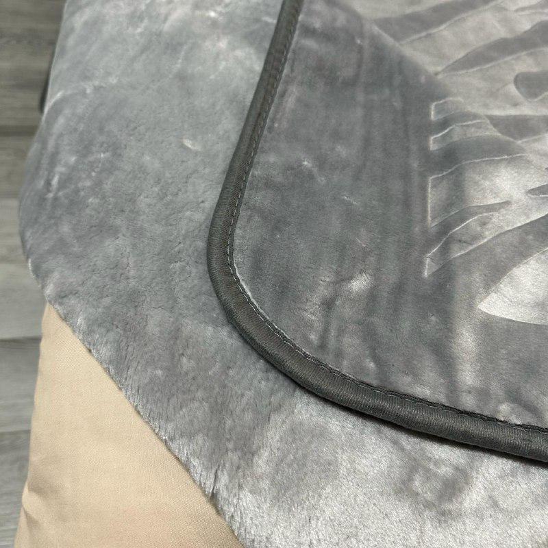 Покрывало на кровать акриловое 200x230 см Серый (28857543) - фото 4