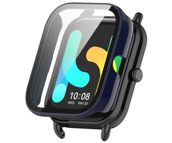 Чехол с защитным стеклом Protective Cover with Glass для Haylou GST LS09B/GST Lite LS13 Синий Чехол с защитным стеклом Protective Cover with Glass для Haylou GST LS09B/GST Lite LS13 Синий