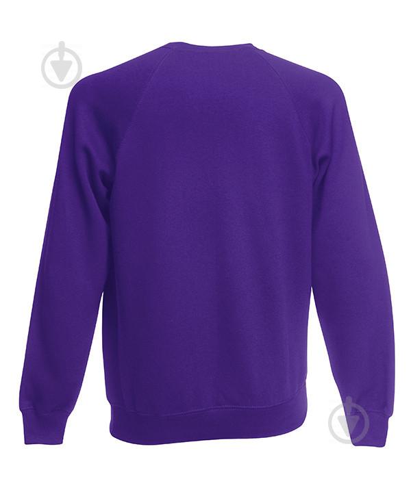 Свитшот Fruit of the Loom Classic raglan sweat L Фиолетовый (0622160PEL) - фото 2