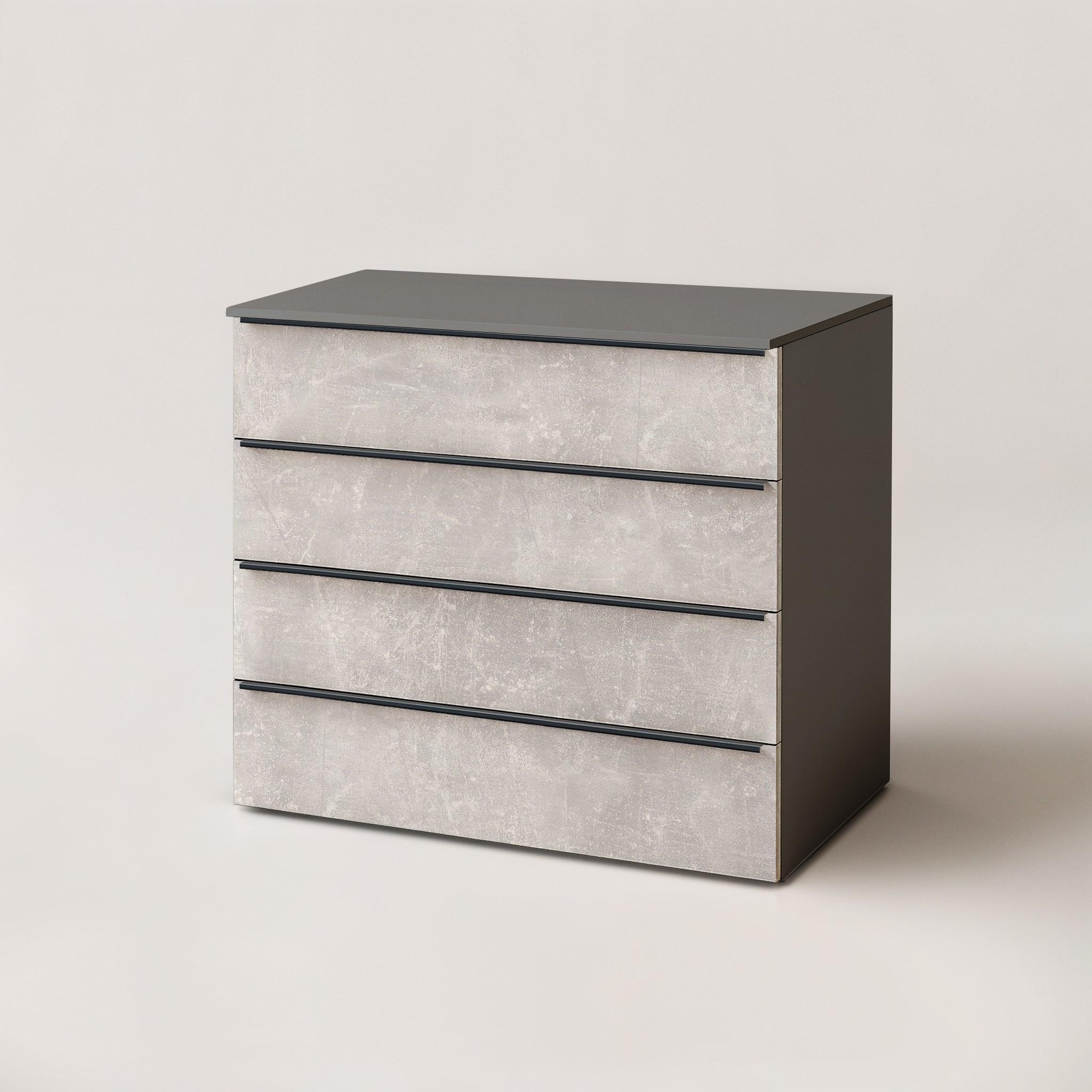 Комод на 4 шухляди FTX-4 1000х544х1014 мм Антрацит/Бетон - фото 2