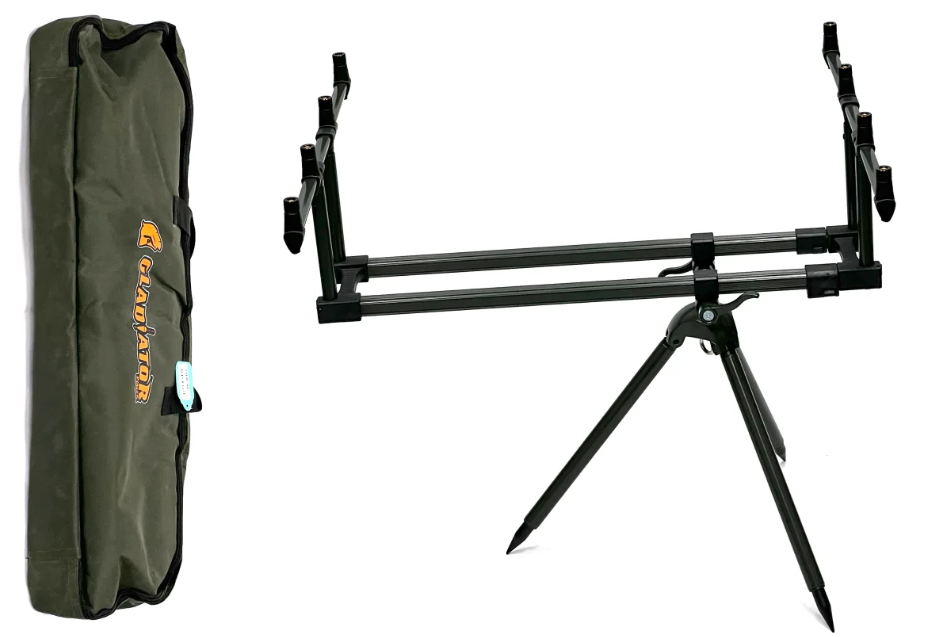 Род-под на 4 вудилища Gladiator RP153 Black (GL8168) - фото 2 Род-под на 4 вудилища Gladiator RP153 Black (GL8168) - фото 2