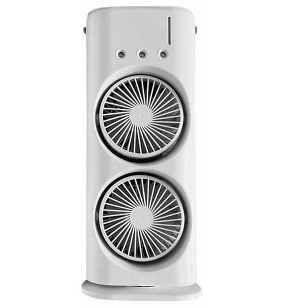 Вентилятор настільний подвійний Double-ended Spray Fan з охолодженням LED 3 швидкості пульт ДК (2104618502)