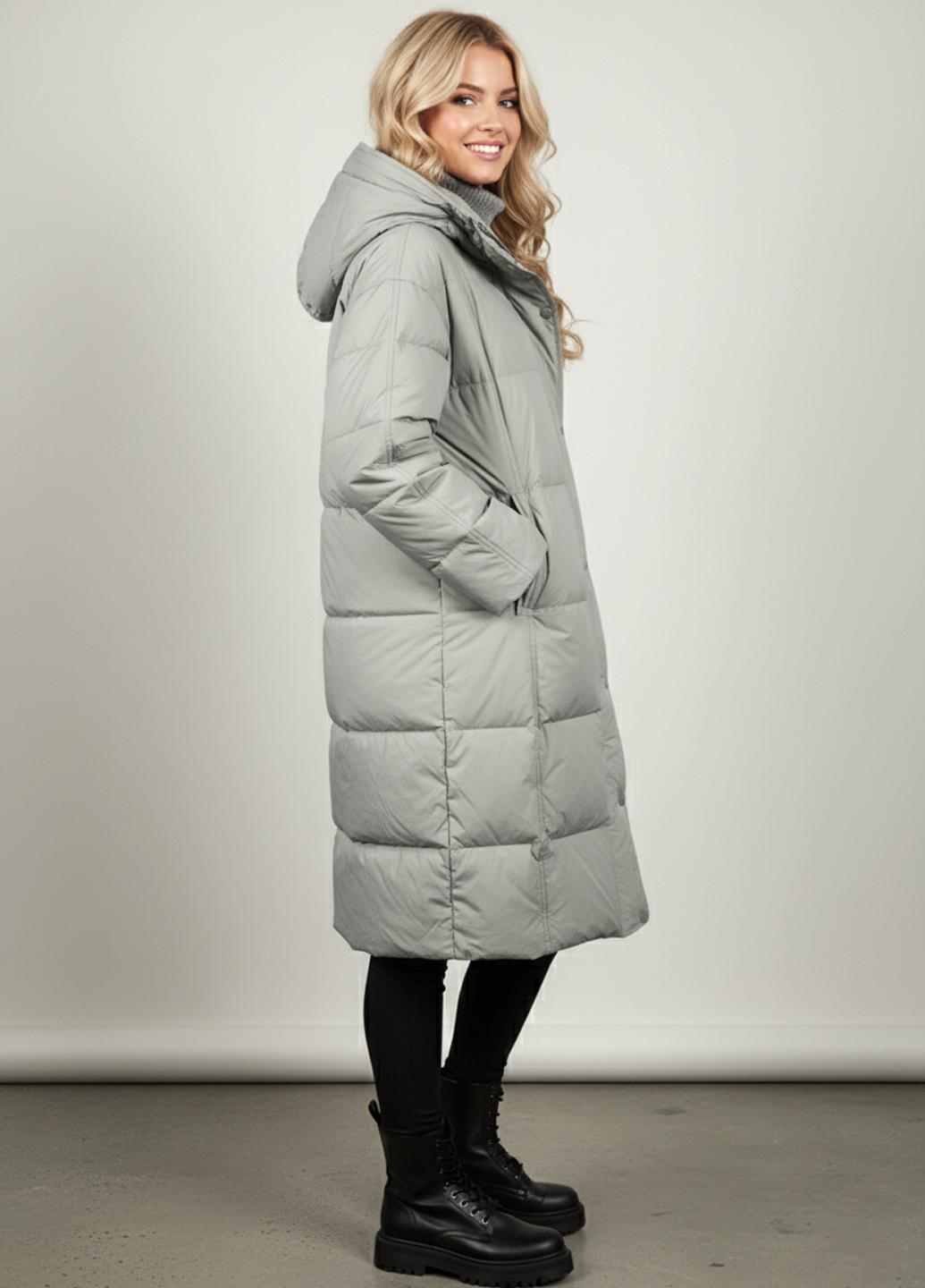 Пуховик женский Number Nine DW-203 с капюшоном р. 44 Серый (DW-203-44) - фото 10 Пуховик женский Number Nine DW-203 с капюшоном р. 44 Серый (DW-203-44) - фото 10