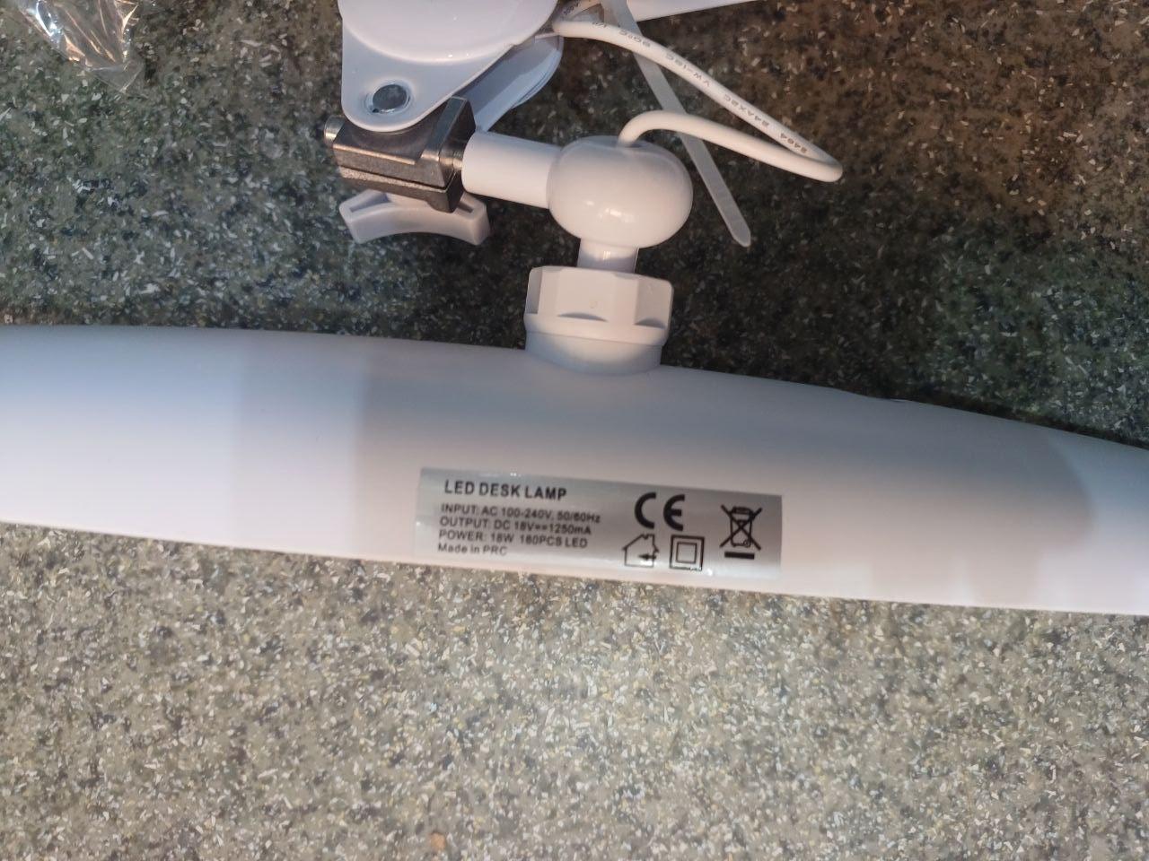 Лампа бестеневая на струбцене 18 Вт Белый (ALMD-4) - фото 7