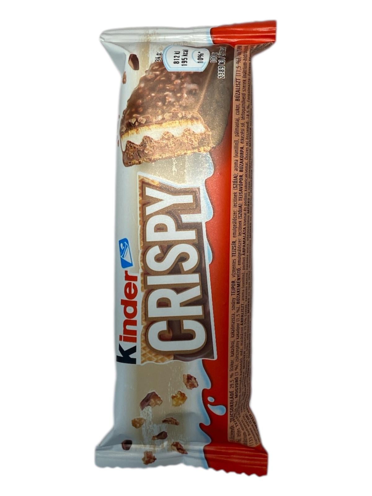 Вафельный батончик Kinder Crispy 34 г (60927)