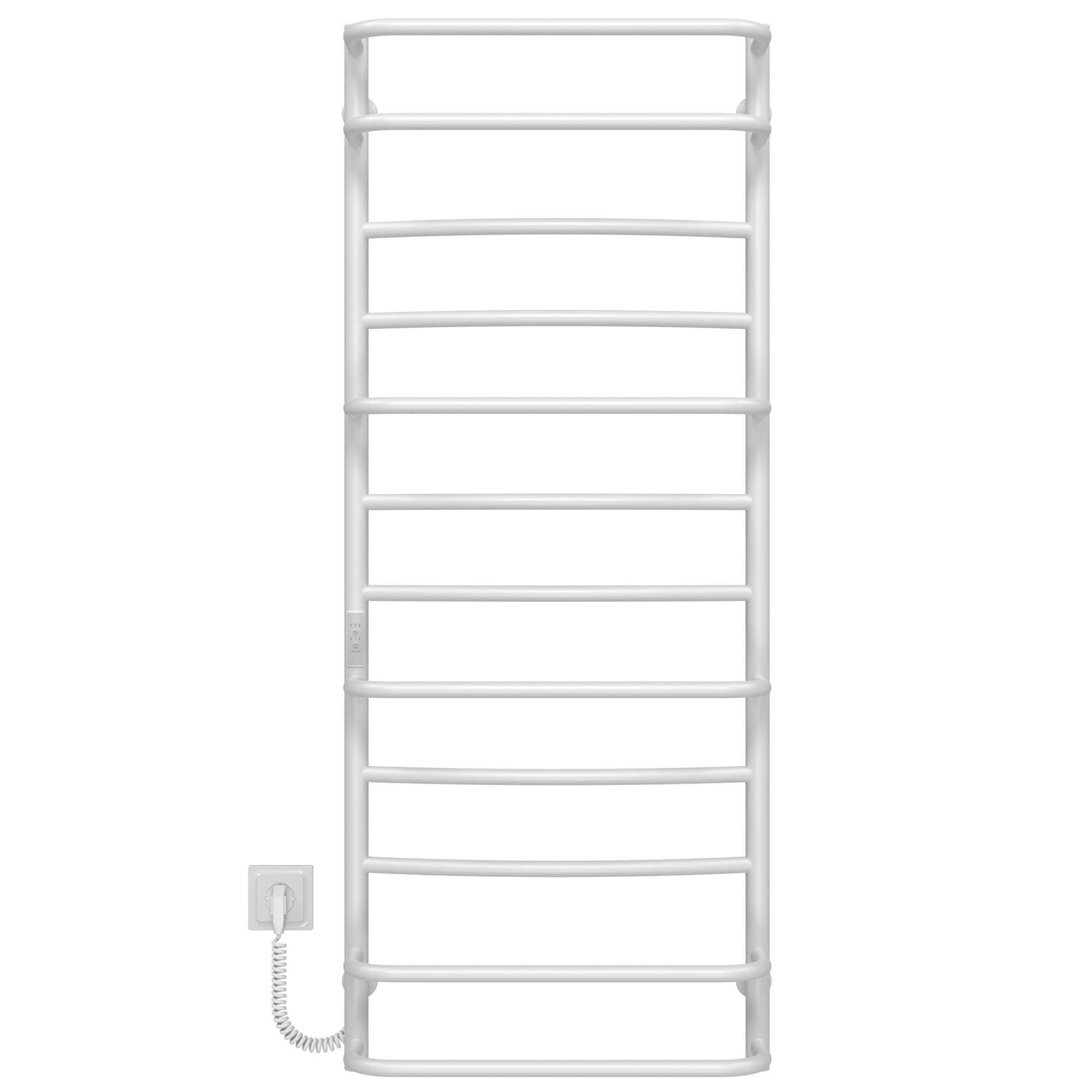 Полотенцесушитель электрический Deffi Аквамикс П12 WD03 левое подключение нержавеющая сталь 500х1300 мм Белый (C.AM.130.50.12.E.W.L.3)