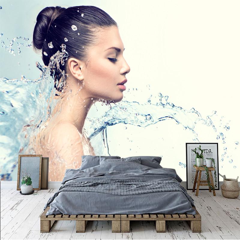 Фотообои на стену флизелиновые подводный мир Брызги воды