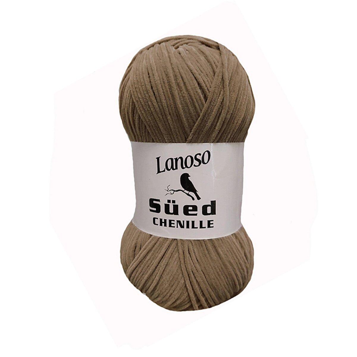 Пряжа Lanoso Sued Chenille 952 бежевый (3276)