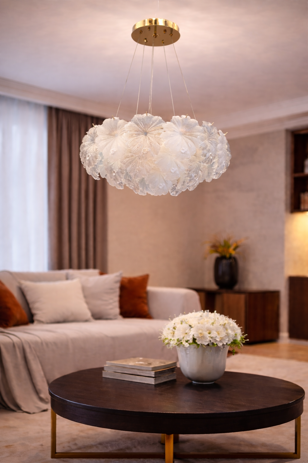 Люстра Floral Crystal LED 3 режима 93W (20145/500GD)