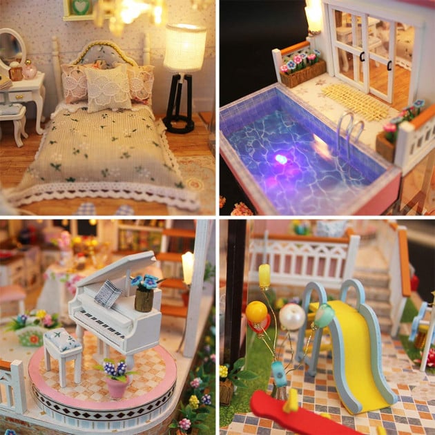 Домик кукольный CuteBee Doll House Вилла (V787SD) - фото 3