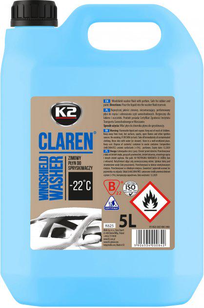 Омивач скла зимовий К-2 Claren Windshield washer -22°С 5 л