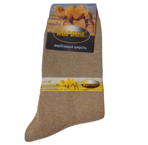 Термоноски с верблюжьей шерстью Корона А1403 р. 41-47 Бежевый (1910326611)