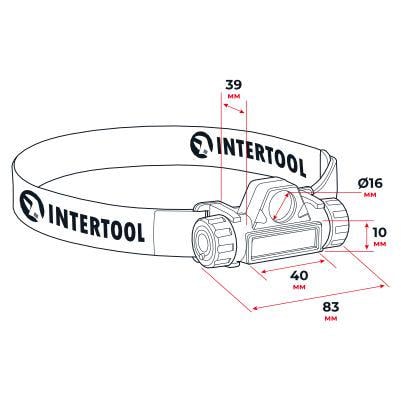 Ліхтар налобний акумуляторний Intertool LB-0309 XPE COB магніт - фото 6 Ліхтар налобний акумуляторний Intertool LB-0309 XPE COB магніт - фото 6