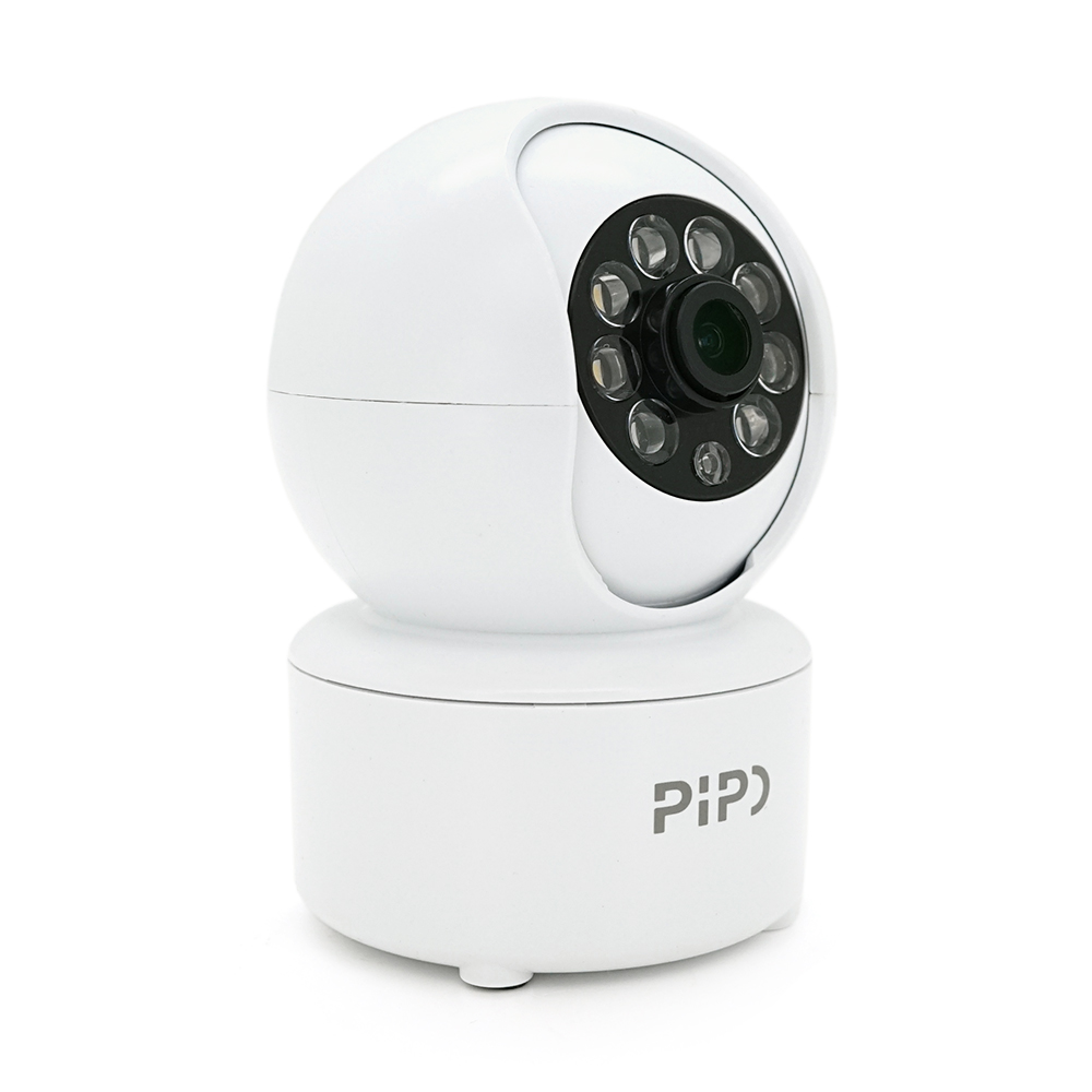 Камера відеоспостереження PiPo PP-IPC20D10 Wi-Fi поворотна з ІЧ-підсвічуванням та мікрофоном 2 Мп Білий (25624412)