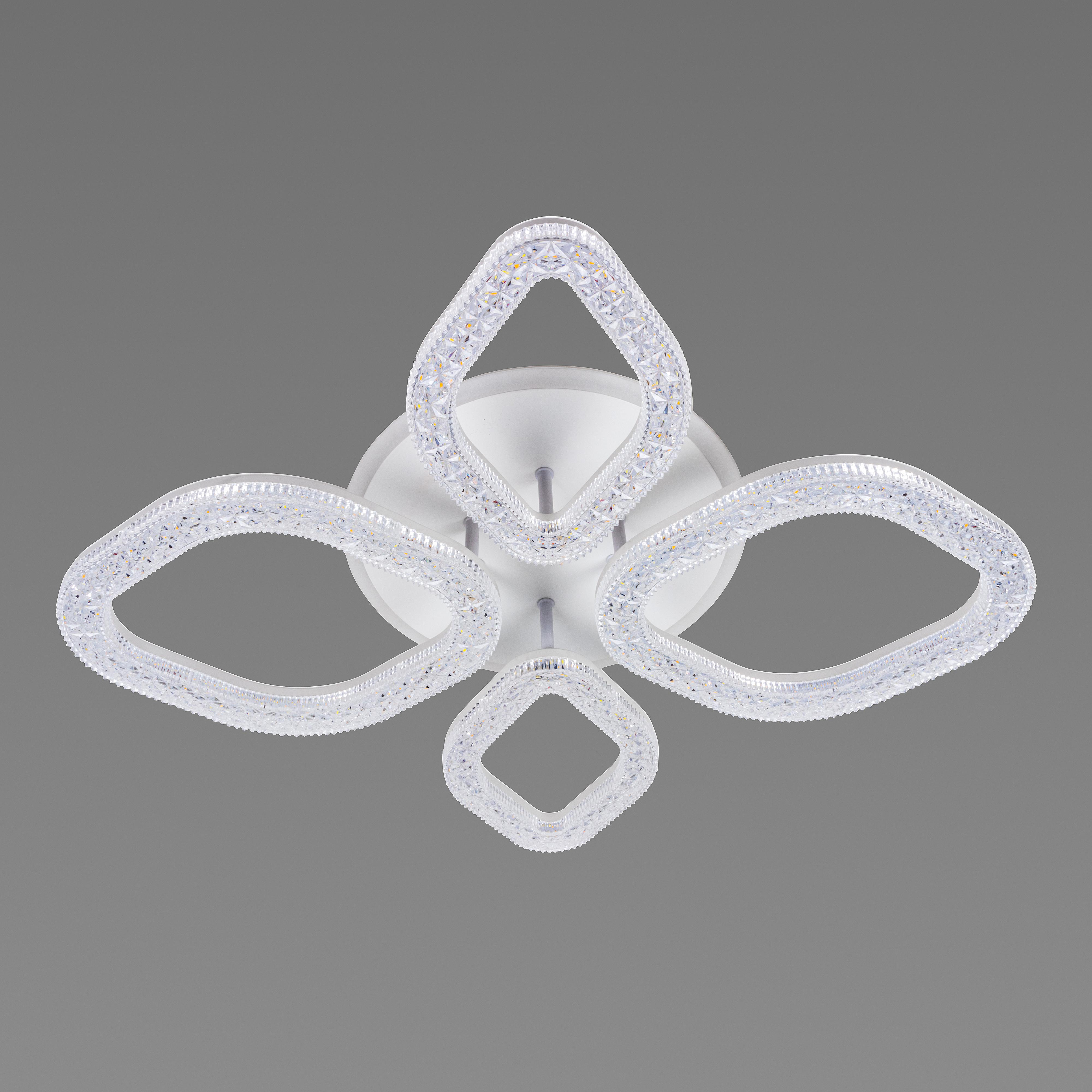 Люстра светодиодная акриловая Sirius B S2308/2+2 Белый (000039018)