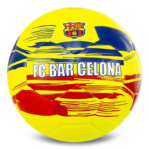 Мяч футбольный Ballonstar HYBRID BARCELONA FB-7951 PU ламинированный №5 Желтый (31773676)