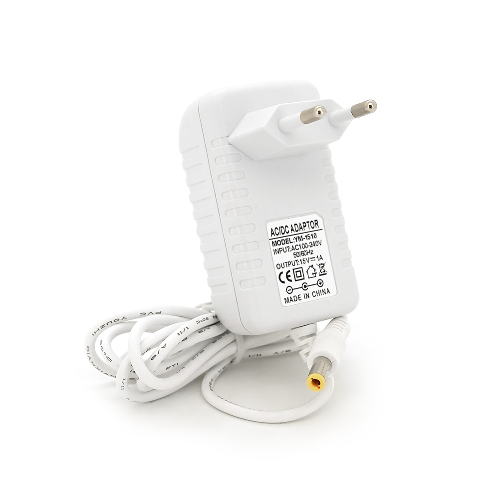 Адаптер живлення імпульсний VOLTRONIC для електроніки 15 В 1 А 15 Вт штекер 5,5х2,5 мм (25337)