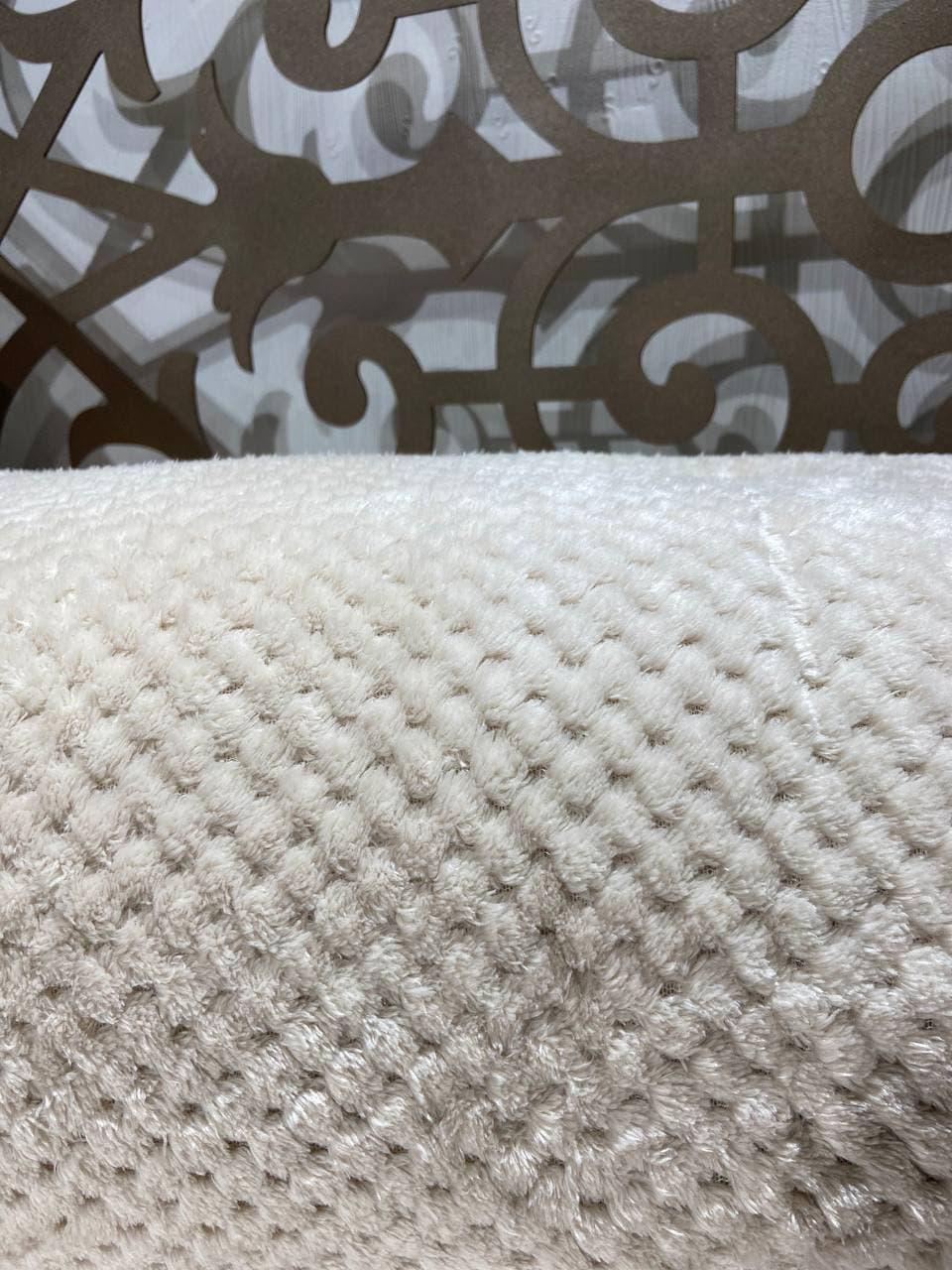 Плед Koloco Бамбук 150х200 см Бежевый - фото 4