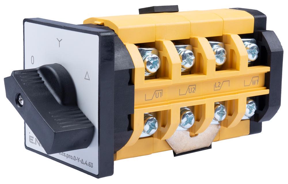Перемикач пакетний E.NEXT e.cs.pro.0-Y-Δ.4.63 0-зірка-трикутник 4P 63A 440V (p093037)