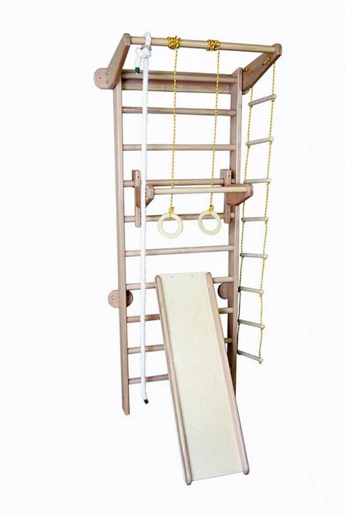 Спортивный уголок из бука в полной комплектации 225 см (baby8_А225см)