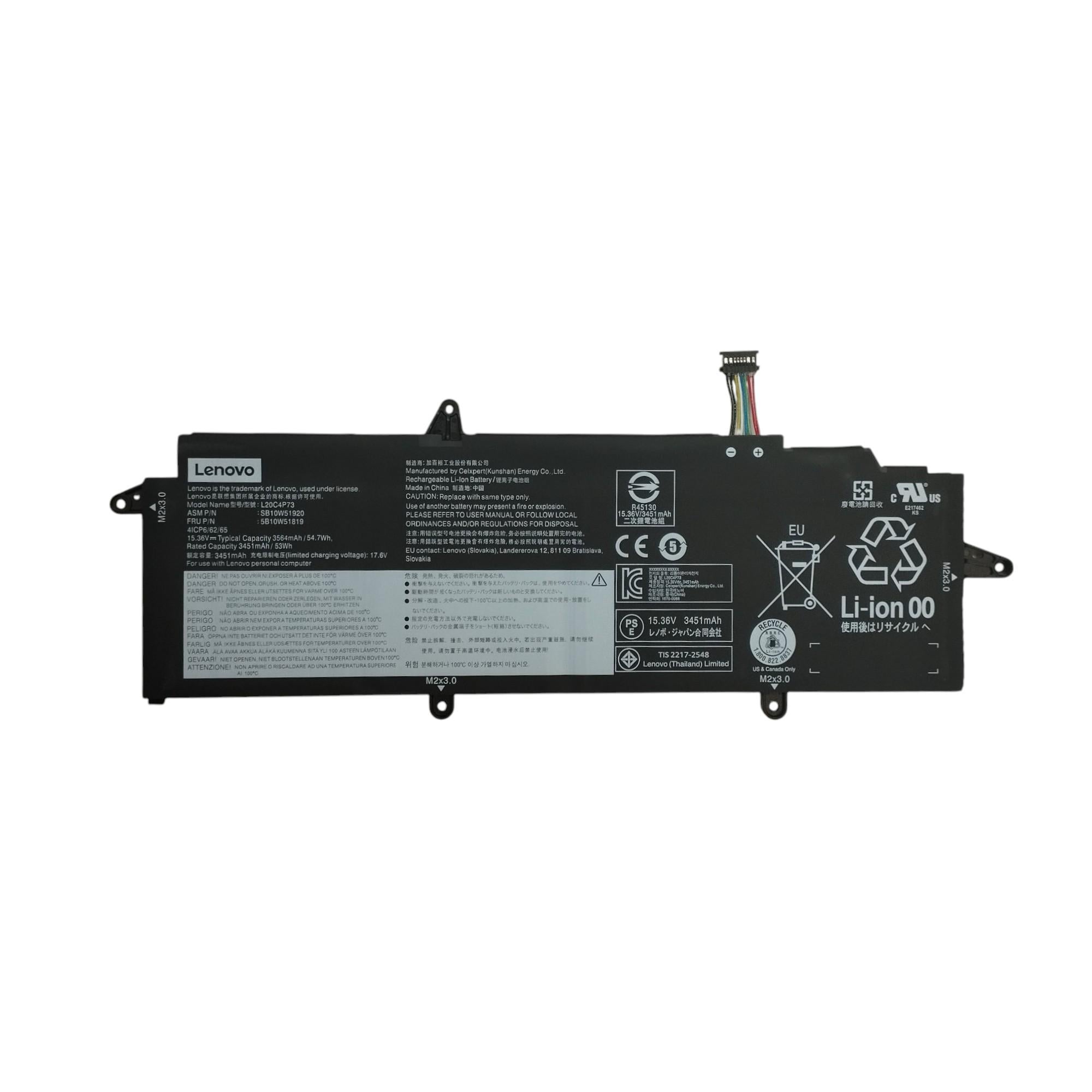 Аккумулятор для ноутбука Lenovo ThinkPad X13 Gen 2 L20C4P73 15,36V 3451 mAh