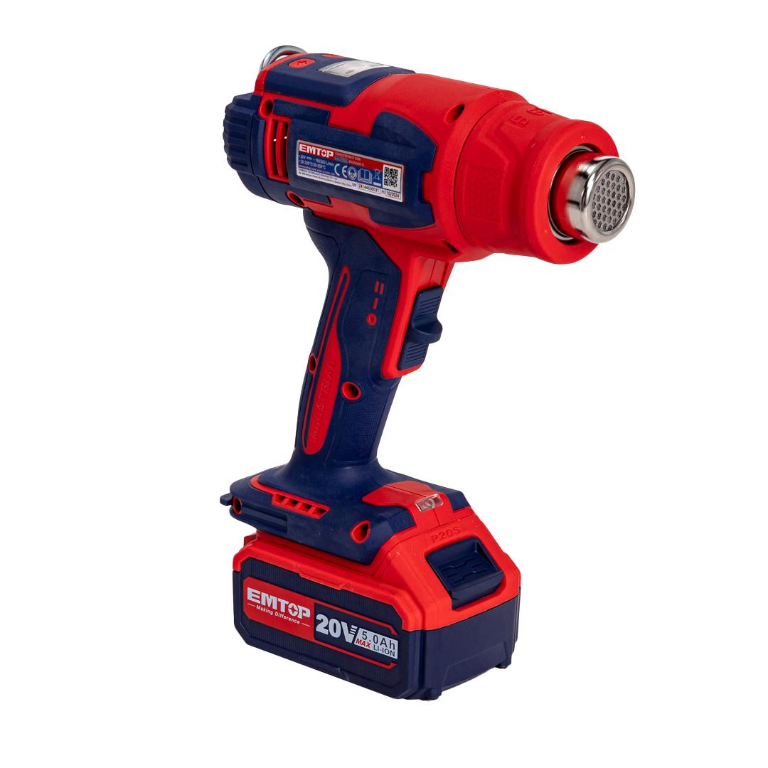 Фен будівельний акумуляторний EMTOP EHGN200315 - фото 5 Фен будівельний акумуляторний EMTOP EHGN200315 - фото 5