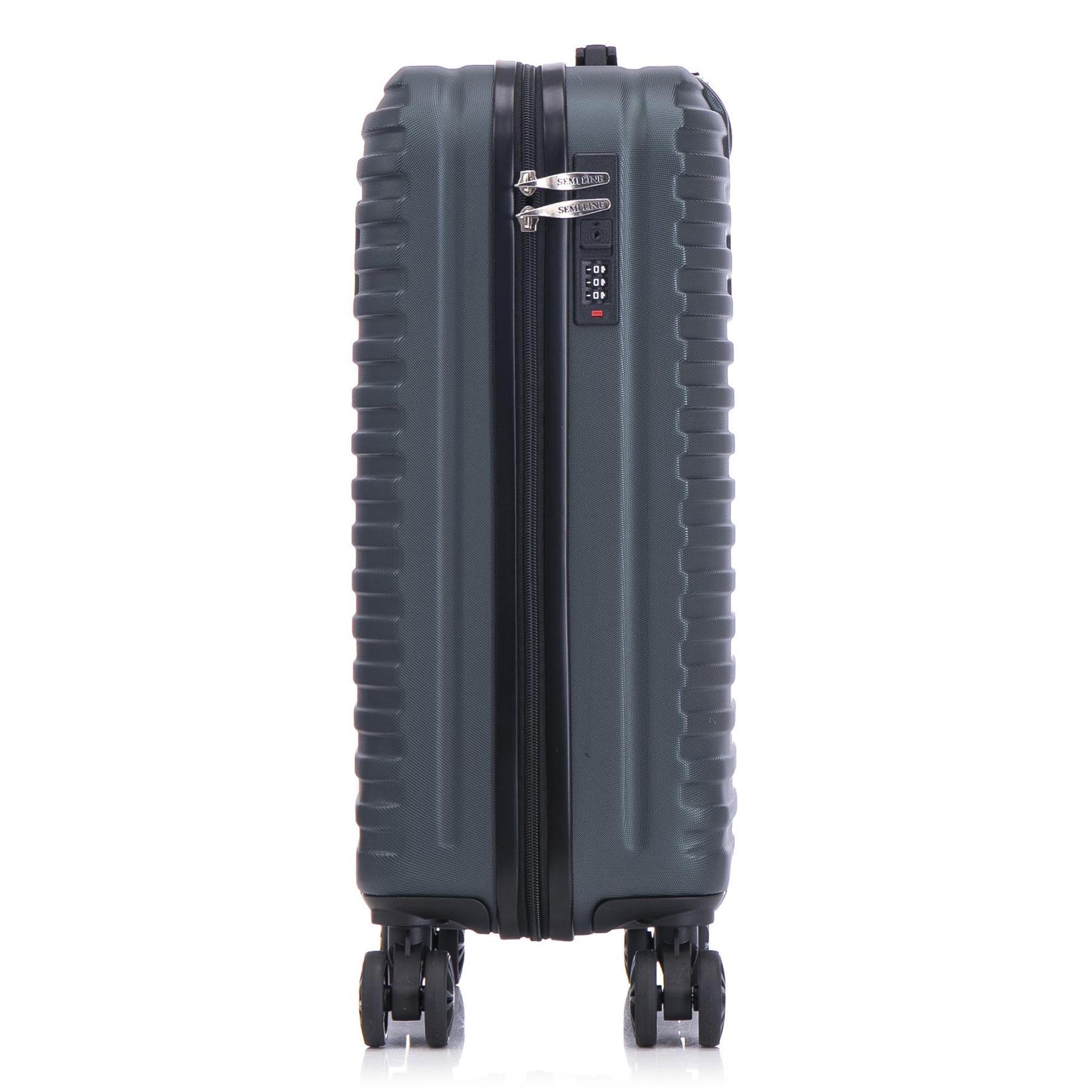 Чемодан SEMI LINE 20" S Navy-Green (T5865-1) - фото 5