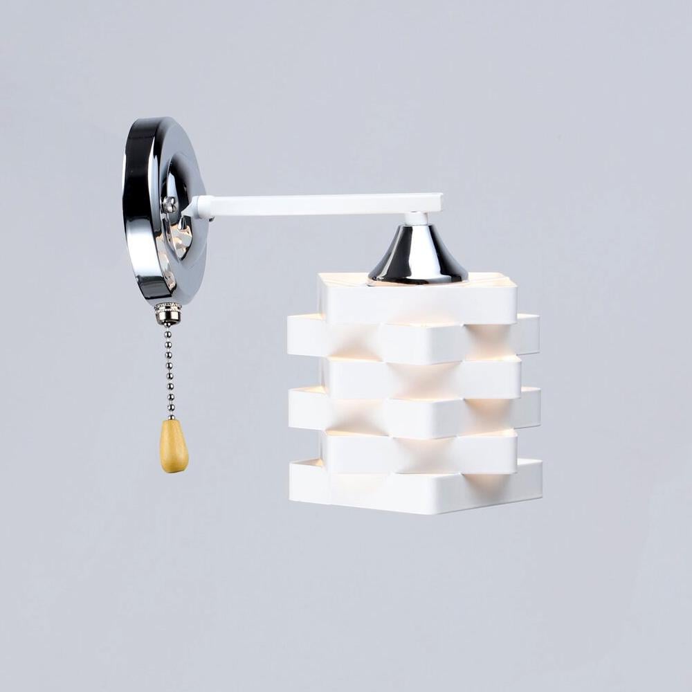 Светильник настенный металлический Light House SRS-20490/1W WT/CR Белый/Хром