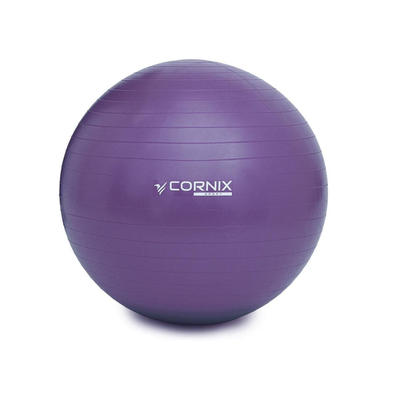 М'яч для фітнесу CornixAnti-Burst 55 см XR-0016 Violet (2514759664) - фото 1 М'яч для фітнесу CornixAnti-Burst 55 см XR-0016 Violet (2514759664) - фото 1