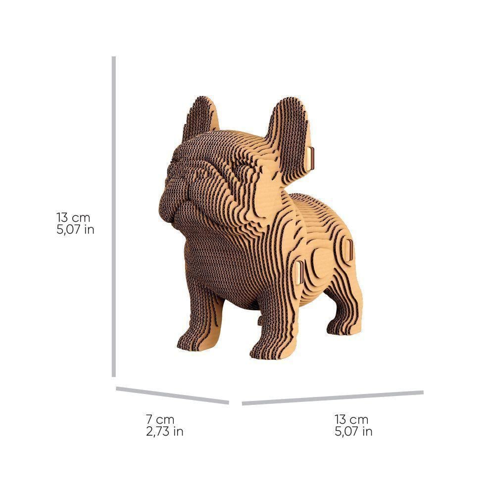 Пазл-конструктор картонний 3D Cartonic Цуценя Французького Бульдога 63 деталі (2579609883) - фото 5 Пазл-конструктор картонний 3D Cartonic Цуценя Французького Бульдога 63 деталі (2579609883) - фото 5
