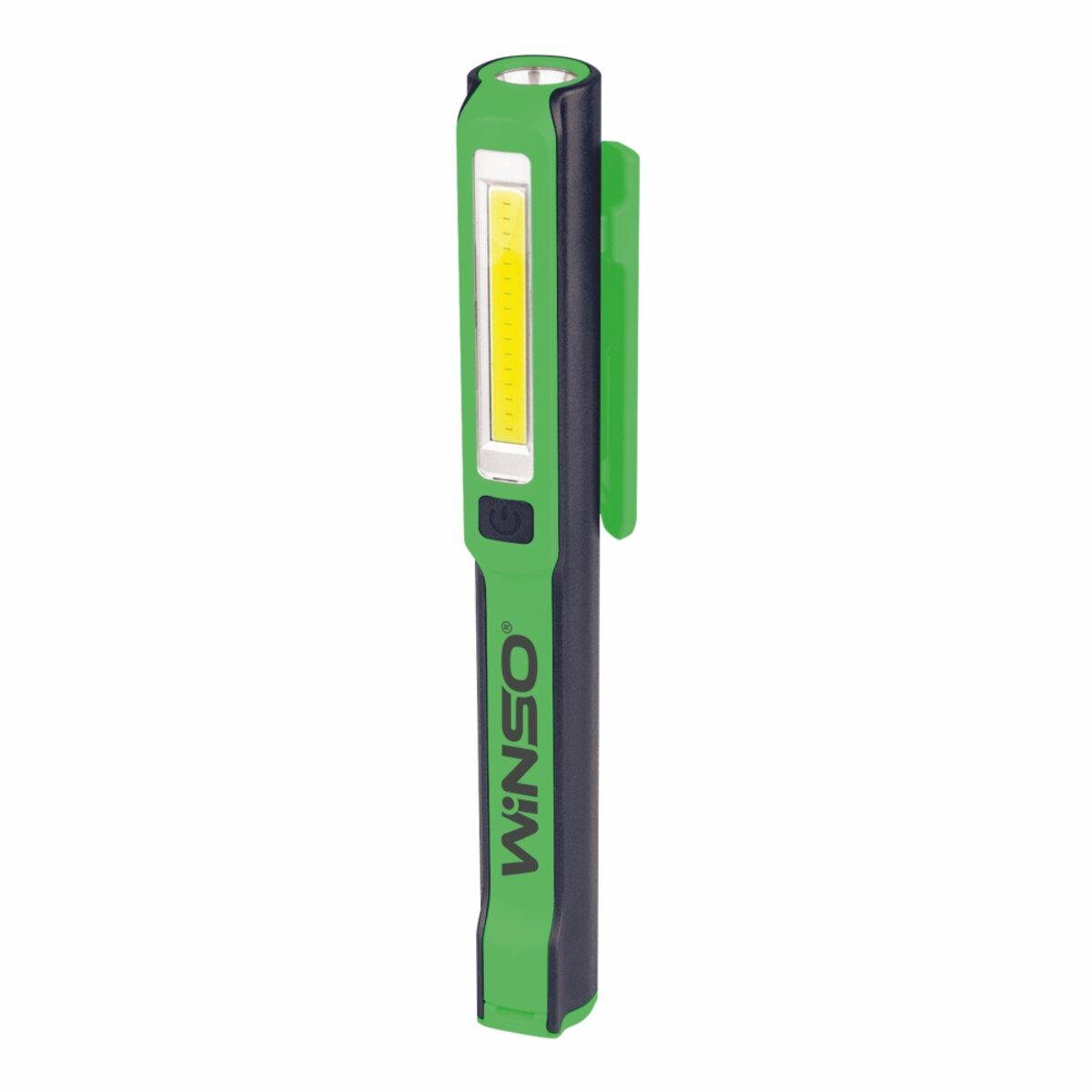 Фонарь портативный Winso 200 Lm/3 W COB+3 W/1200 mAh Белый