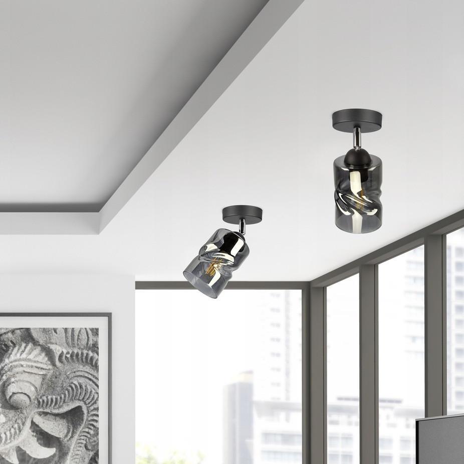 Светильник-спот Sirius с поворотным механизмом под лампу Е27 Черный (S4944-1 BK+SM) - фото 4 Светильник-спот Sirius с поворотным механизмом под лампу Е27 Черный (S4944-1 BK+SM) - фото 4