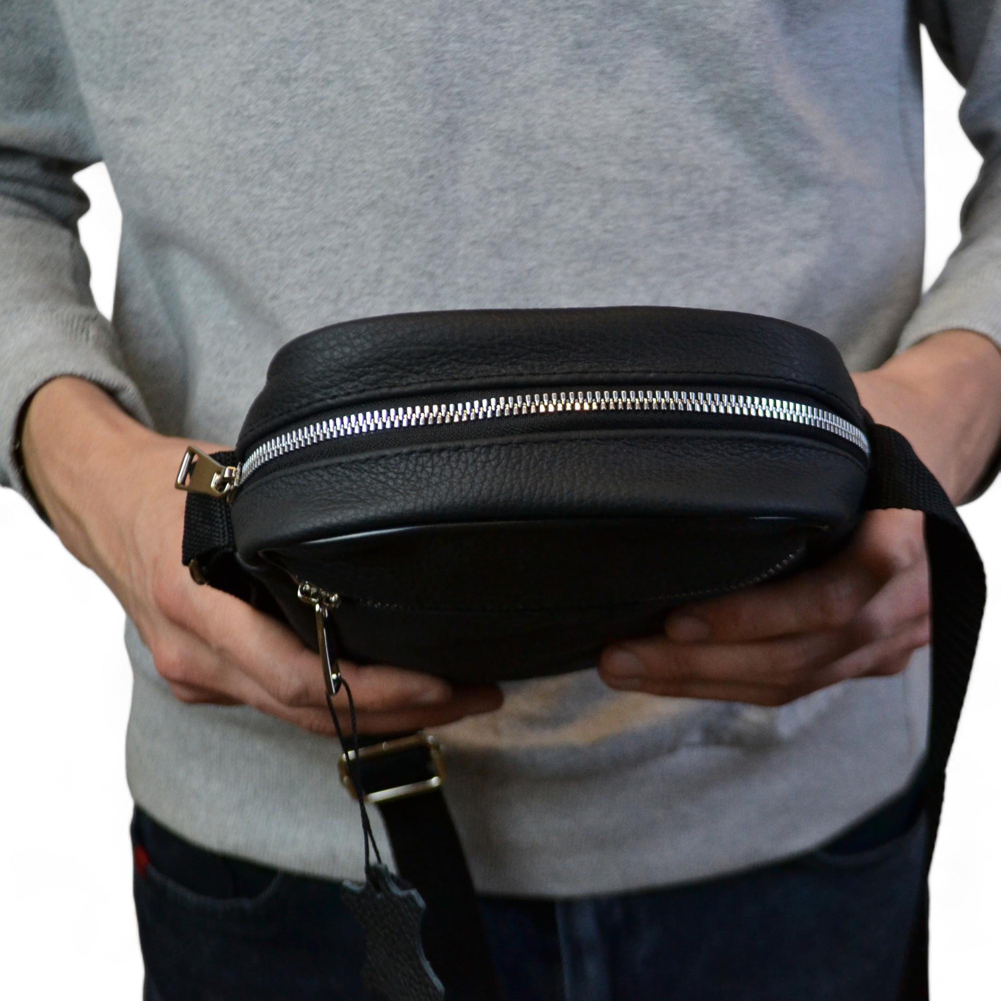 Сумка из натуральной кожи Черный (119530) - фото 13 Сумка из натуральной кожи Черный (119530) - фото 13