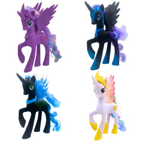Набір іграшки 4в1 Мій Маленький Поні Принцеси-Іскорка/Місячна Поні/Селестія/Крисаліс 14 см (MLPP17_8)
