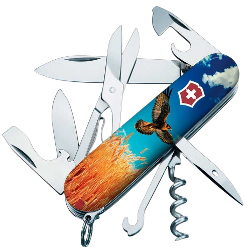 Нож складной многофункциональный Victorinox CLIMBER UKRAINE Свободный Сокол 15 функций 91x27x18 мм (Vx13703.7_T3230pw) Нож складной многофункциональный Victorinox CLIMBER UKRAINE Свободный Сокол 15 функций 91x27x18 мм (Vx13703.7_T3230pw)