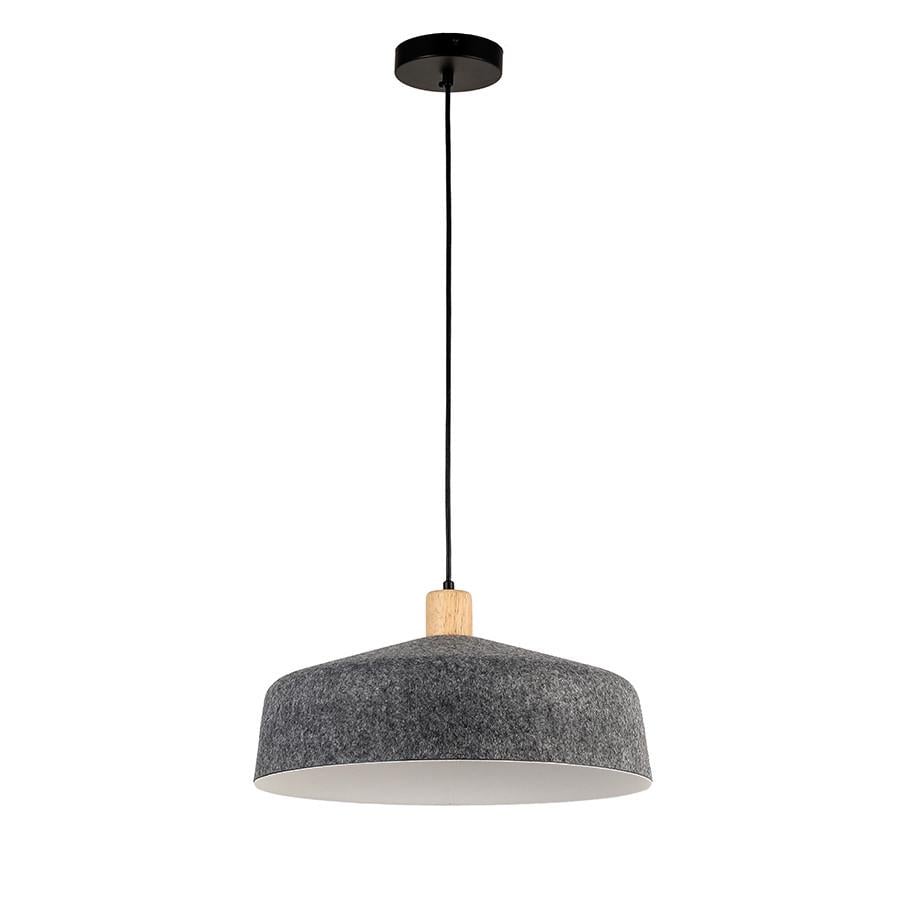 Світильник підвісний Levistella 8051981-1 C06+WH 410 з фетровим плафоном Темно-сірий (2690342175)