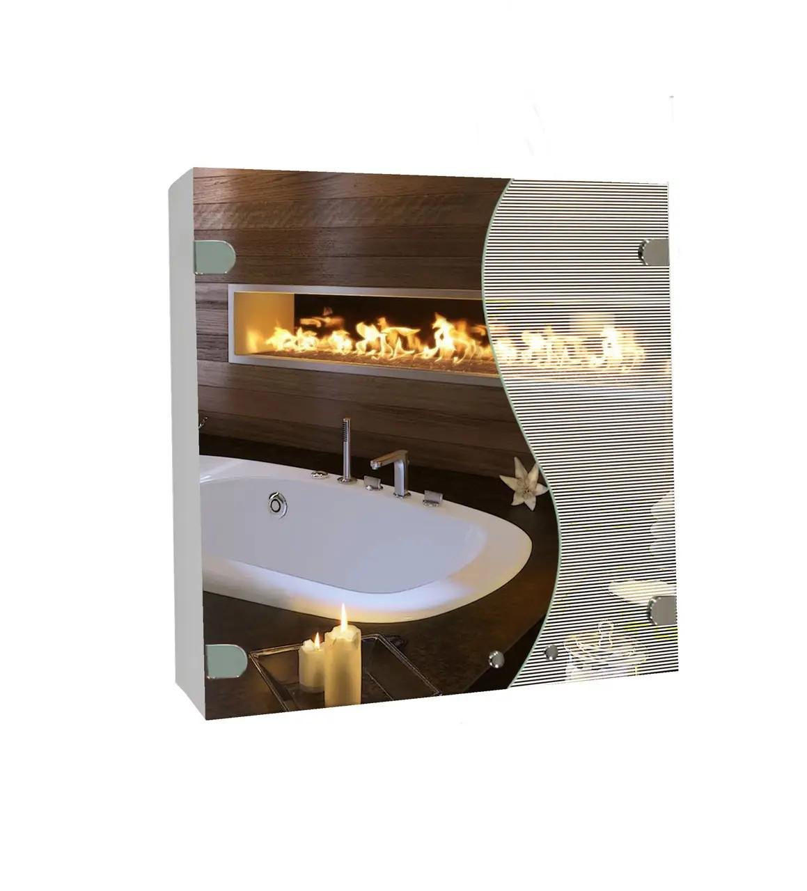 Шкафчик зеркальный 530х640х120 мм (835)