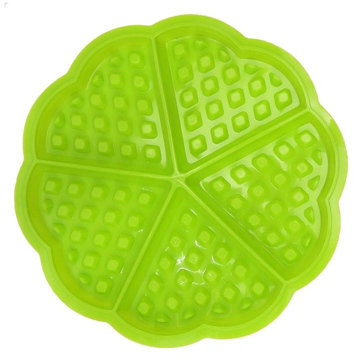 Форма силиконовая 5 вафлей 17,5х1,5 см Ø 7х8,8 см 1 шт. Салатовый (ХК0517ф11)