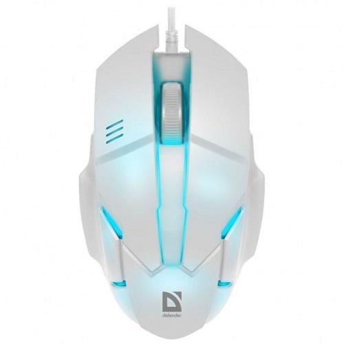 Мышка Defender 52983 Host MB-982 3кн 1000dpi 7 цветов Белый