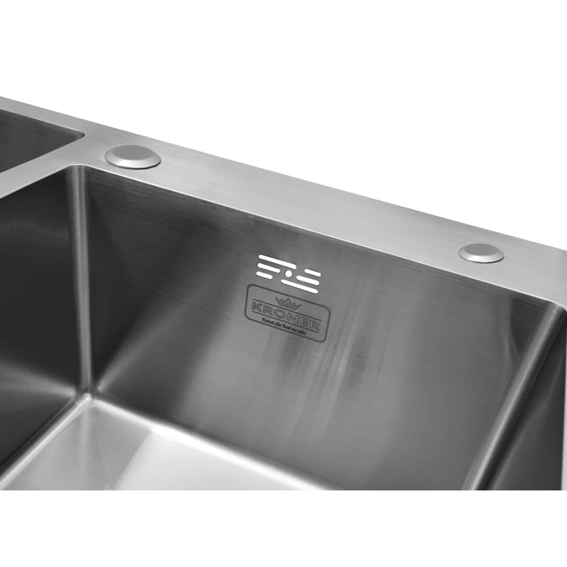 Мийка для кухні Kroner KRP Gebürstet 7843ZHM 3/1 мм з нержавіючої сталі (CV022805) - фото 6